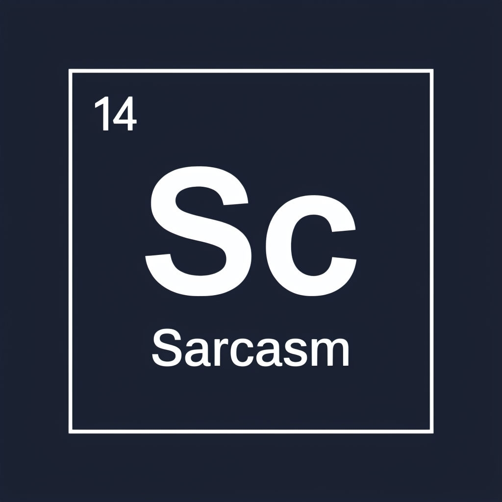 Minimalist Sarcasm Element Symbol T-Shirt