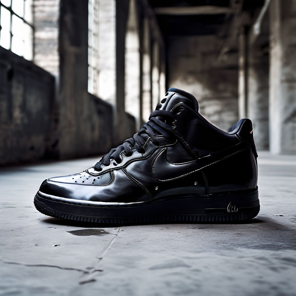 Air force one patent leather black best sale