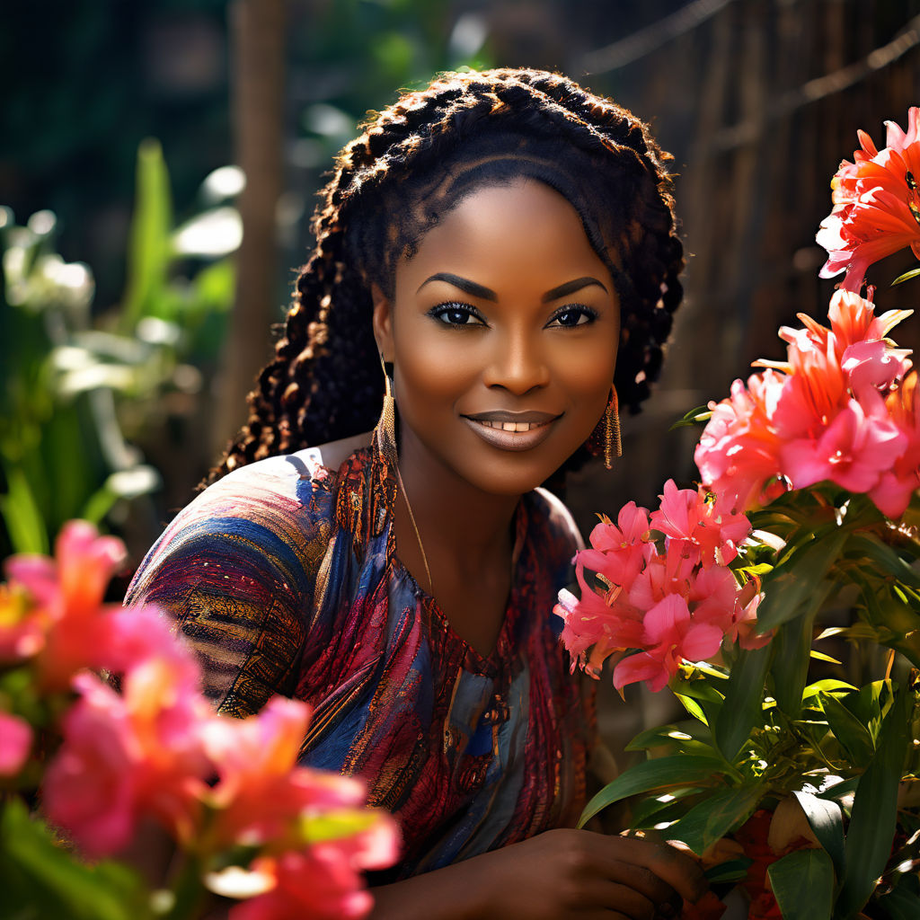 Ghanaian female. cheerful stylish college girl - Playground