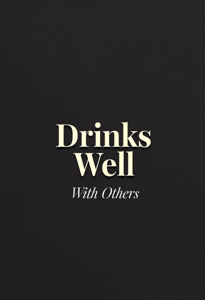 Minimalist Inspirational Drinks Well Typography Poster