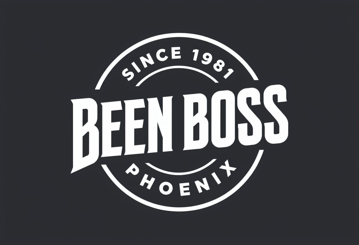 Bold Been Boss Logo Design with Arizona Since 1981 Emblem Logo