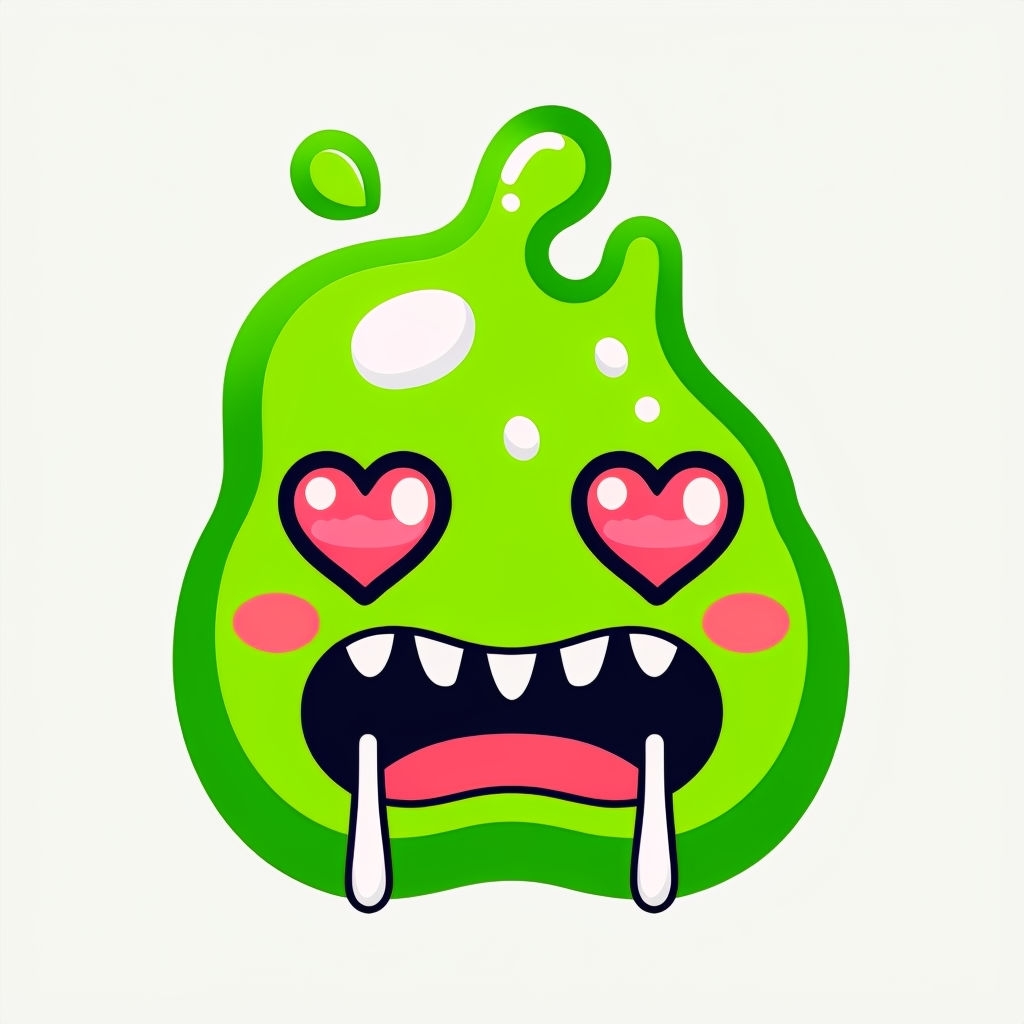 Vibrant Cartoon Monster Face Illustration for Playful Mug