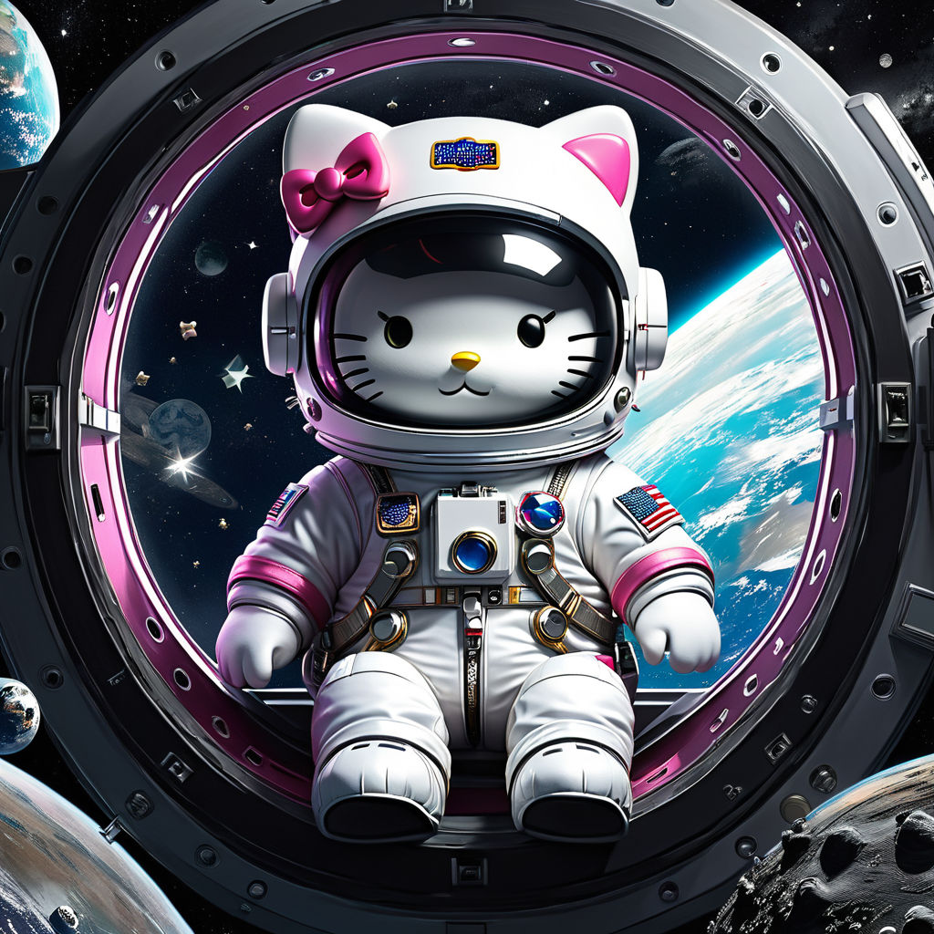 Hello Kitty Dressed As An Astronaut By Selfmade Lewis Playground Hello Kitty Dressed As An Astronaut By Selfmade Lewis Playground