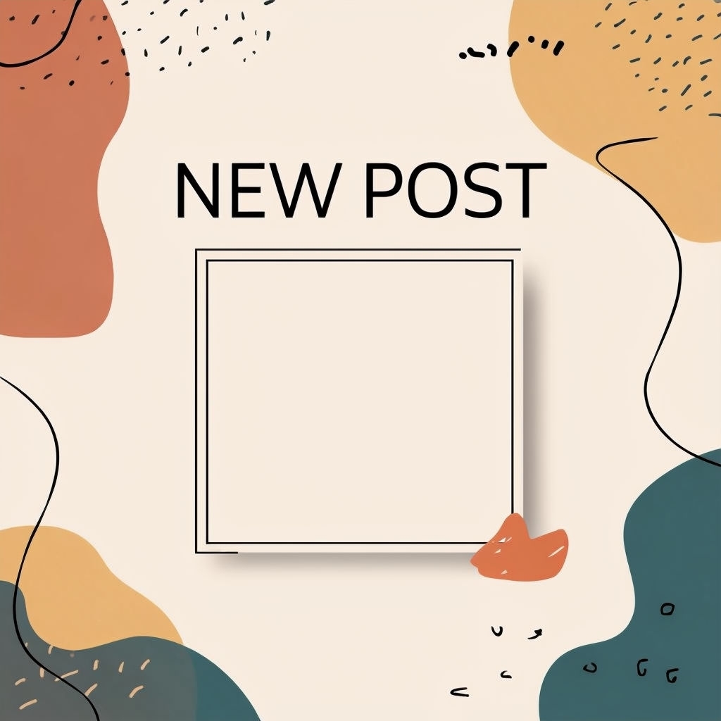 Sleek and Minimalist New Post Announcement Template Design Social Media Post