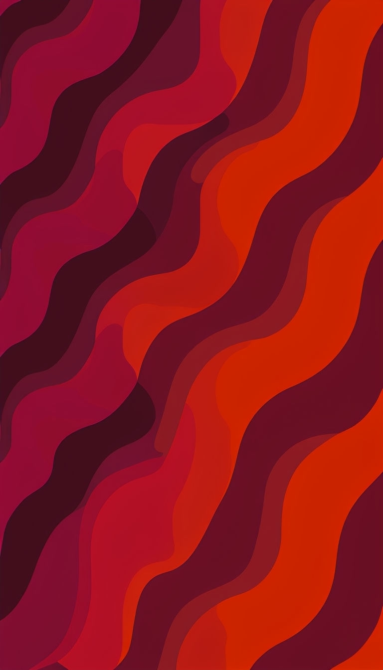 Dynamic Red Wavy Abstract Pattern Mobile Wallpaper