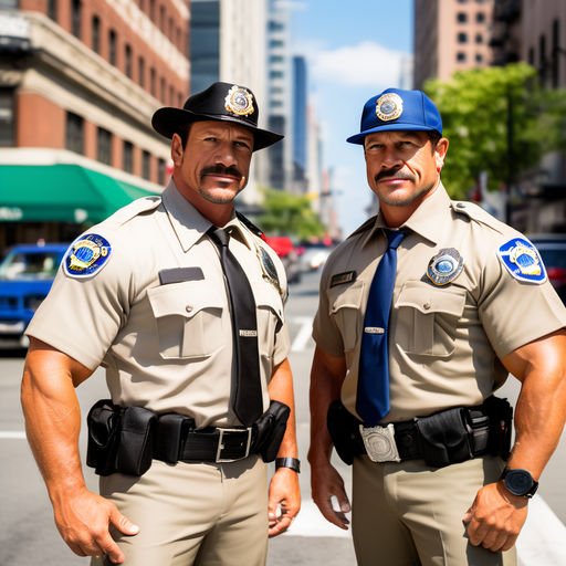 Eddie Guerrero and Chris Benoit dressed as NYPD officers by Wolfgang ...