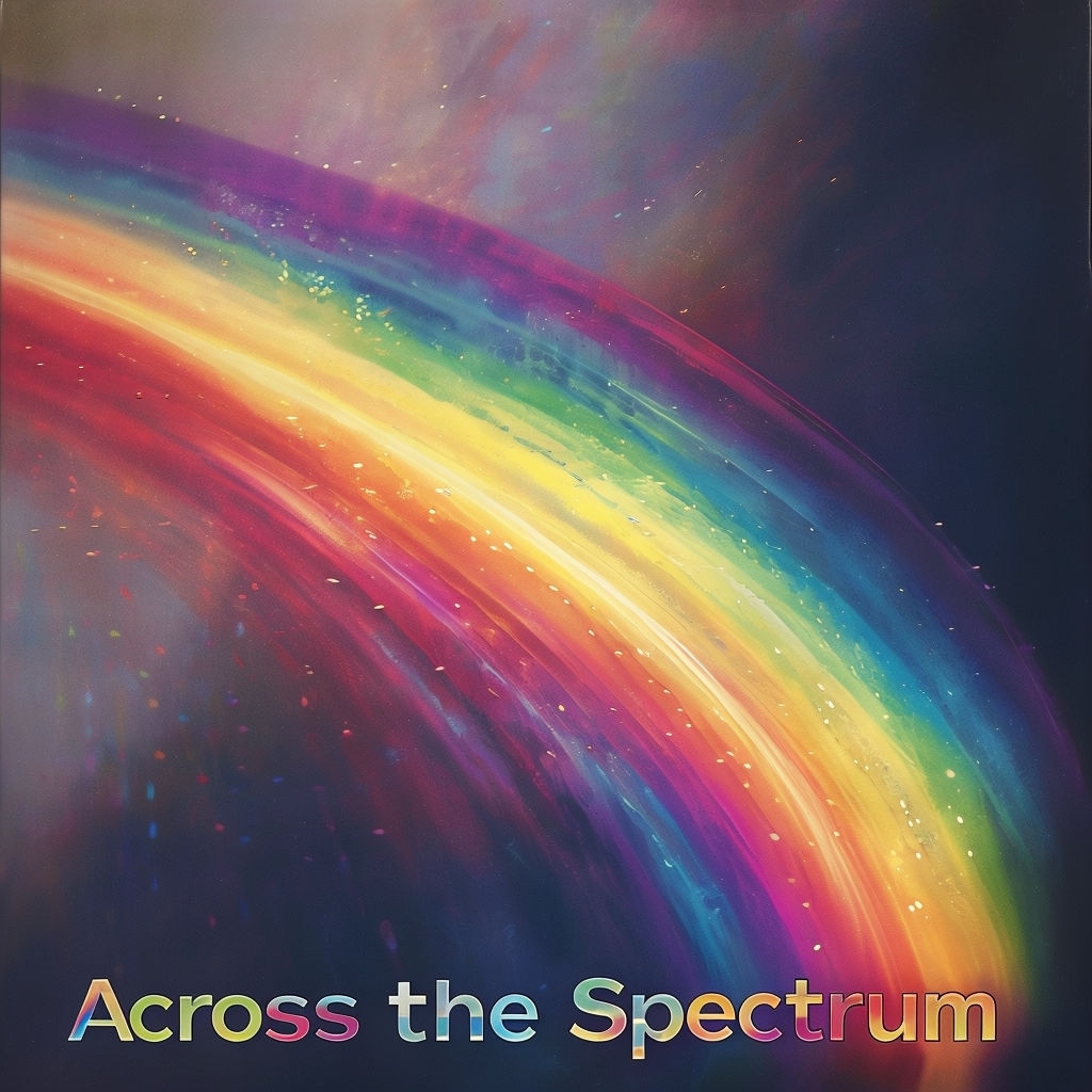 Vibrant Gradient Arc Album Cover for Across the Spectrum