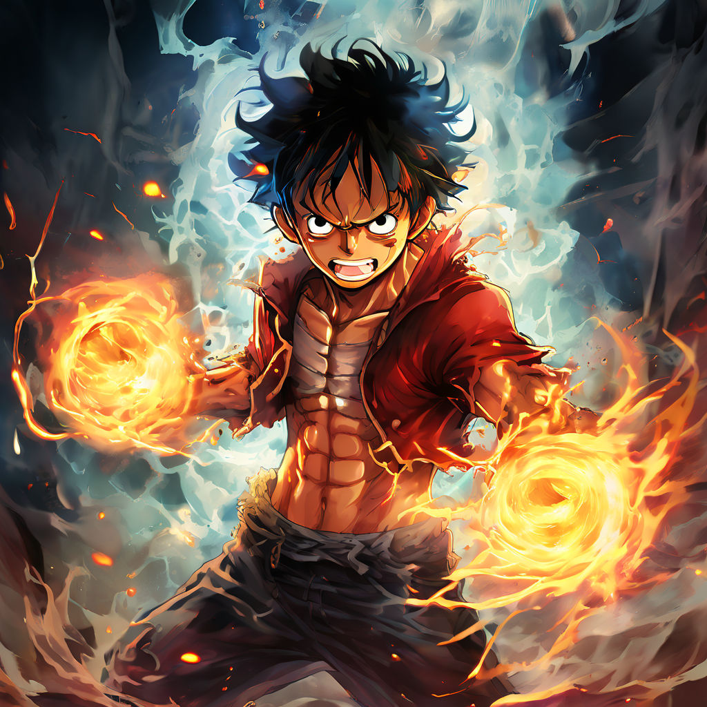 Monkey D. Luffy from One Piece activating Gear 5 by Lukas Breitenbach ...