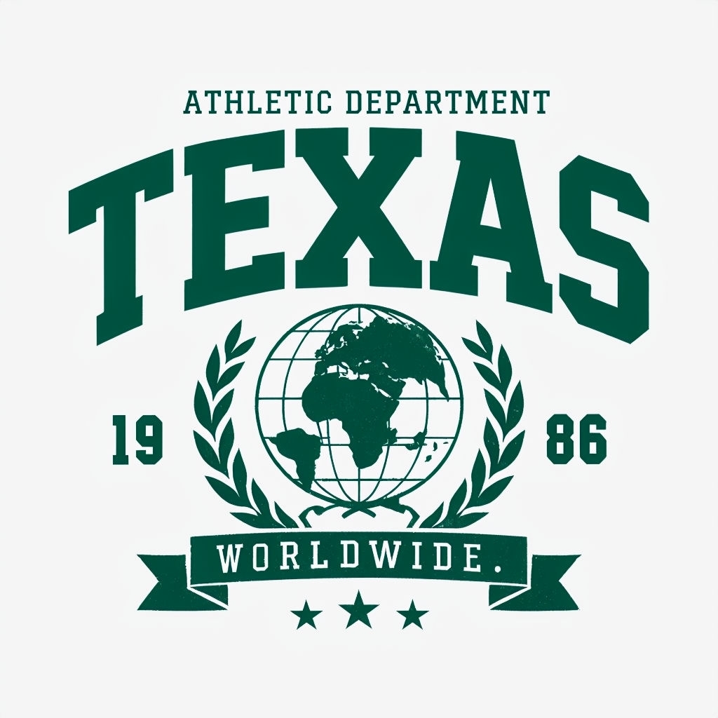 Vintage Texas Athletic Department 1986 Graphic T-Shirt