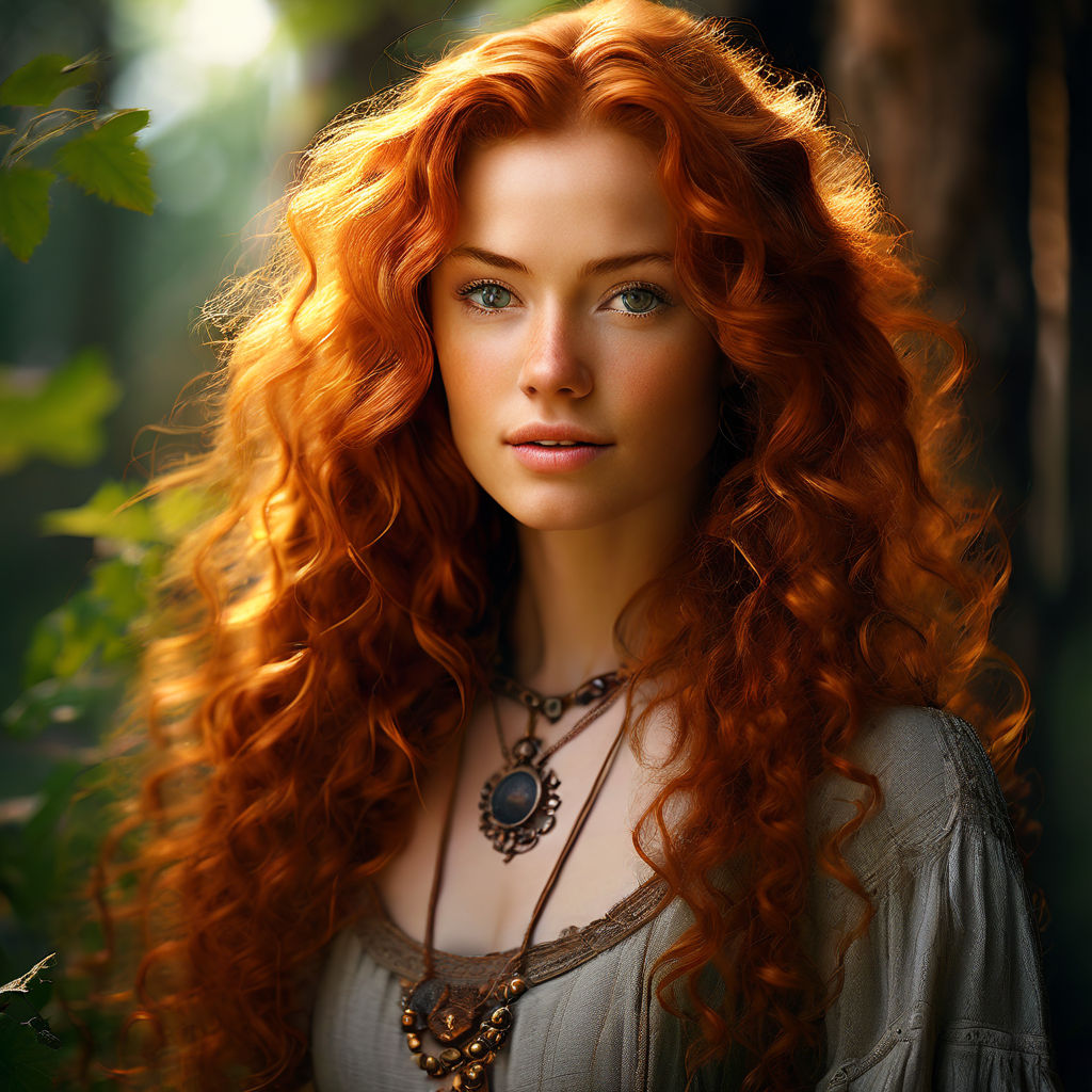 Beautiful Ethereal Redhead Irish Goddess)