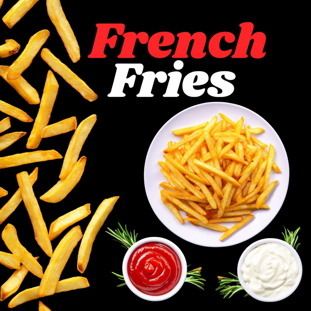 Fat Frank's Delicious French Fries Promotional Post Social Media Post