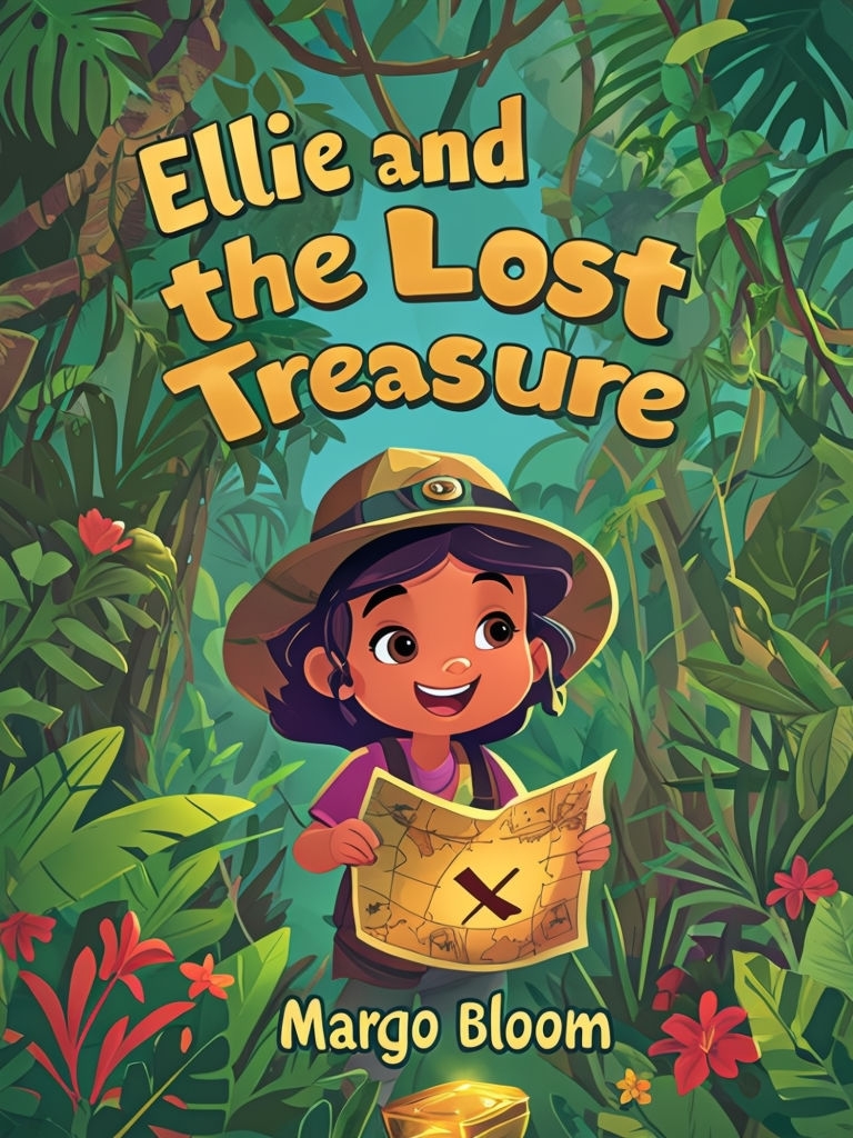 Ellie and the Lost Treasure Adventurous Children's Book Cover