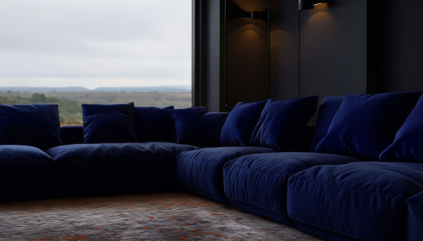 Serene Modern Lounge Virtual Background with Natural Light