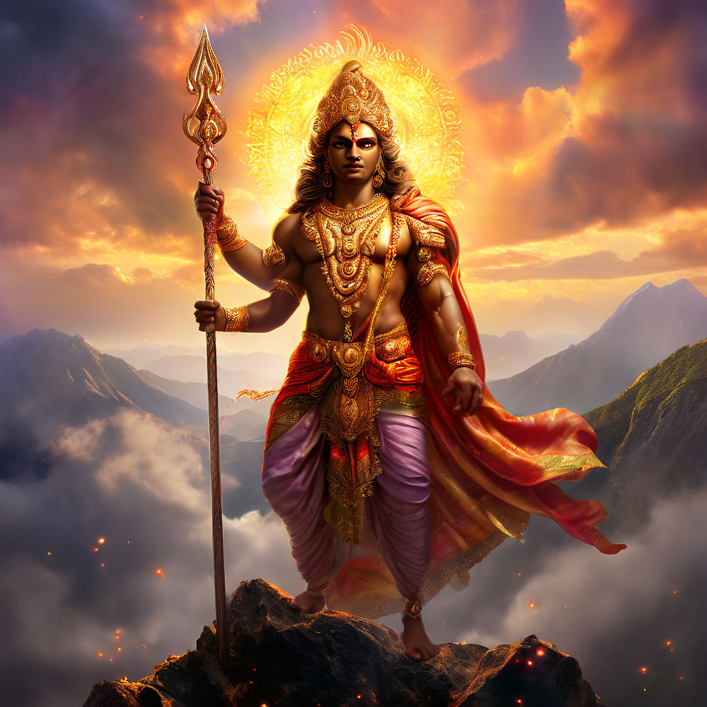Hindu god Murugan by Mahesh sunitha - Playground