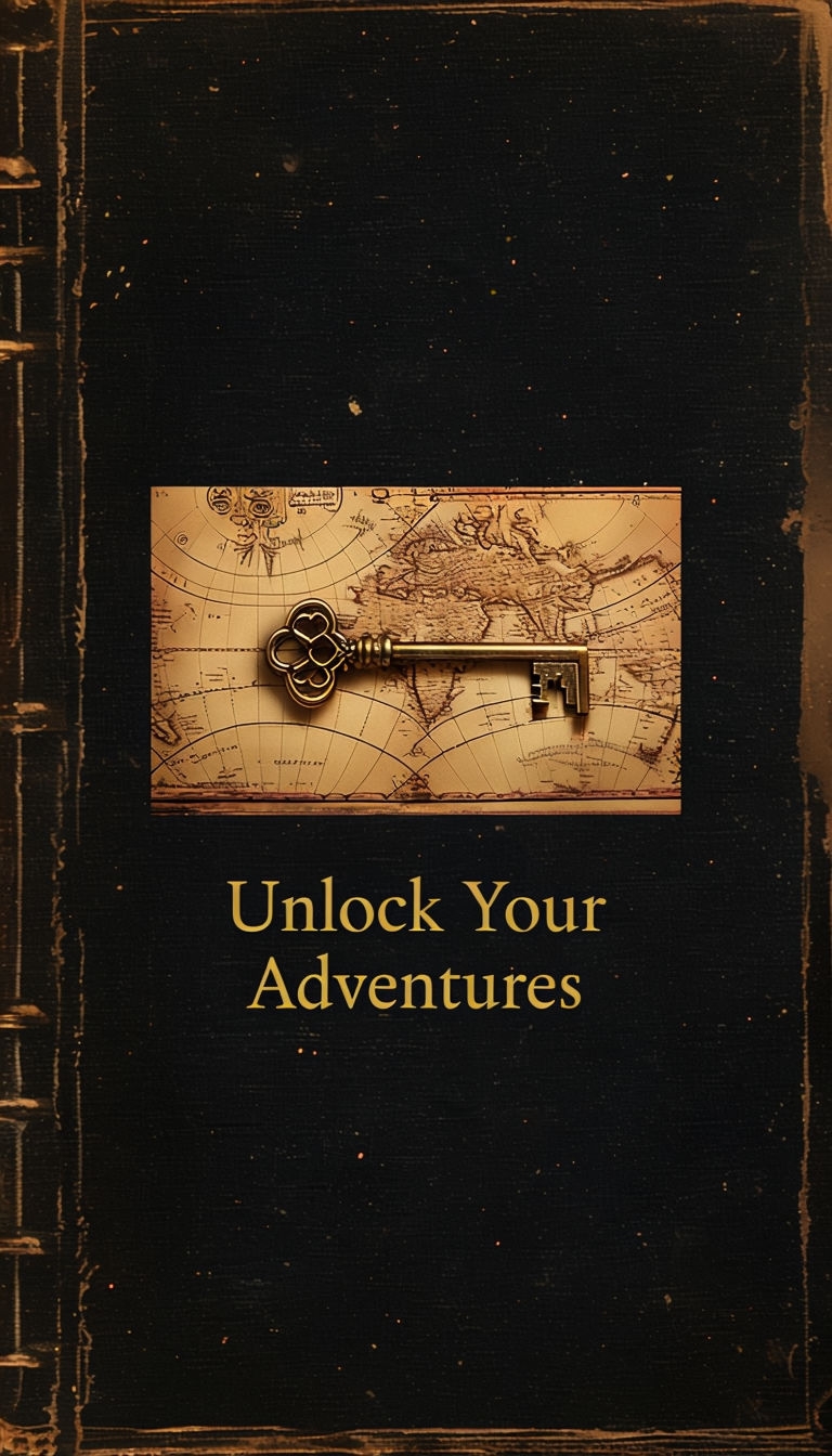 Vintage Unlock Your Adventures Instagram Story Design Poster