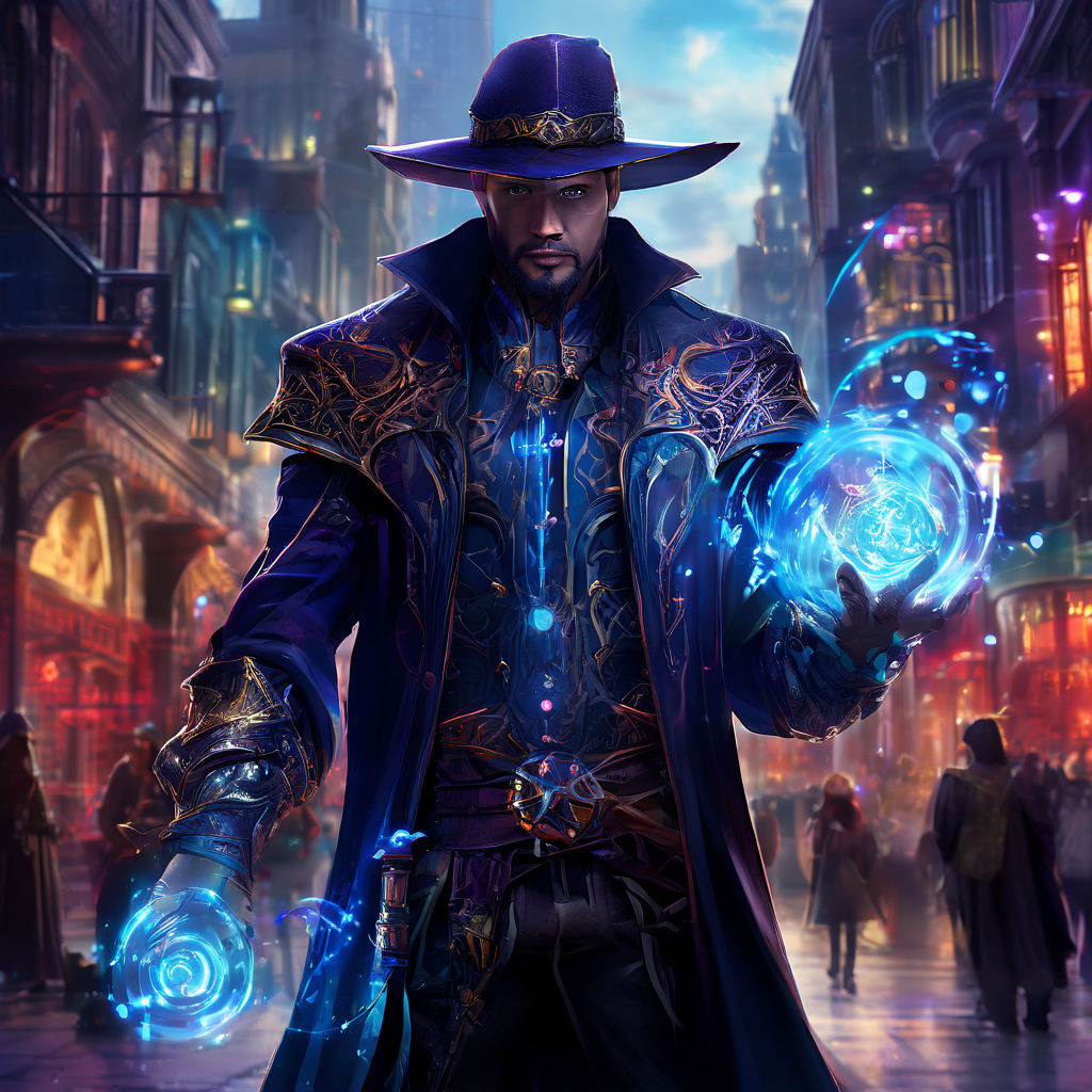 A magnificently augmented sorcerer by Erdem Aras - Playground