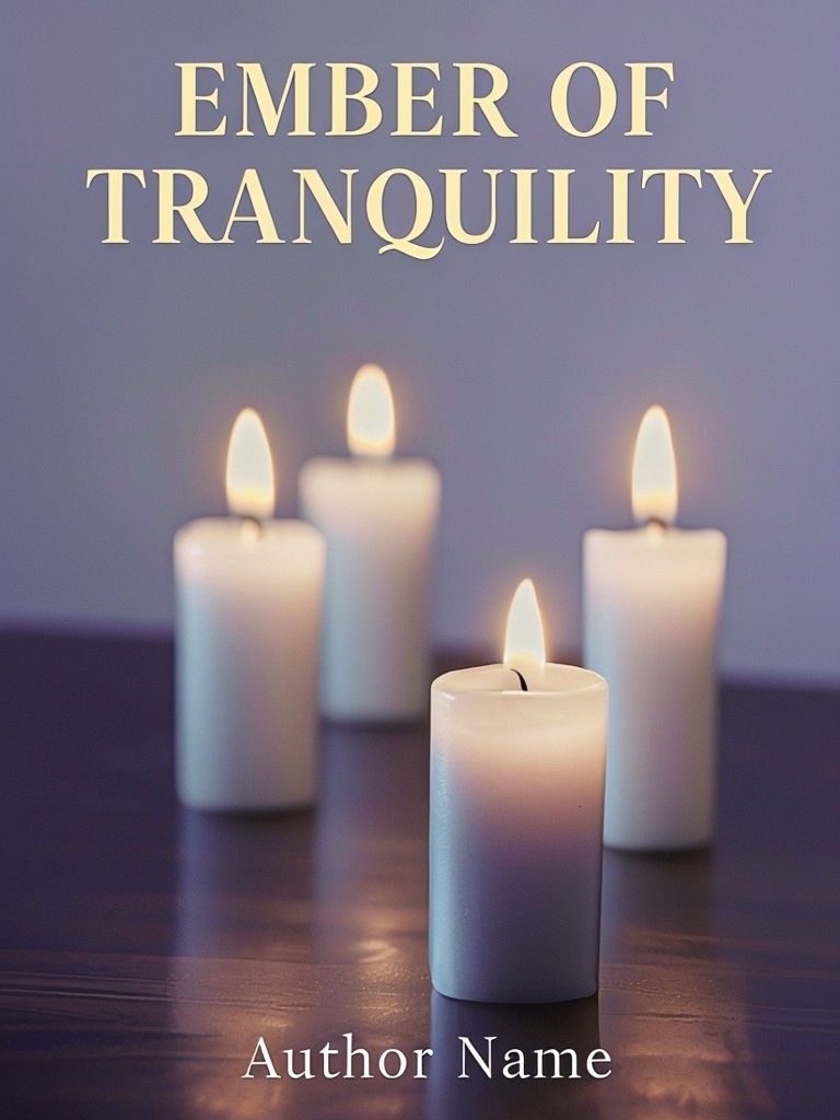 Serene Ember of Tranquility Candle Design EBook Cover