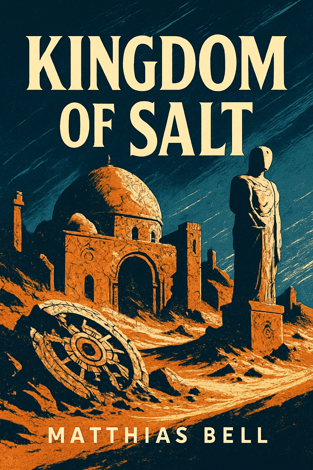 Vintage Fantasy Kingdom of Salt EBook Cover Art Illustration