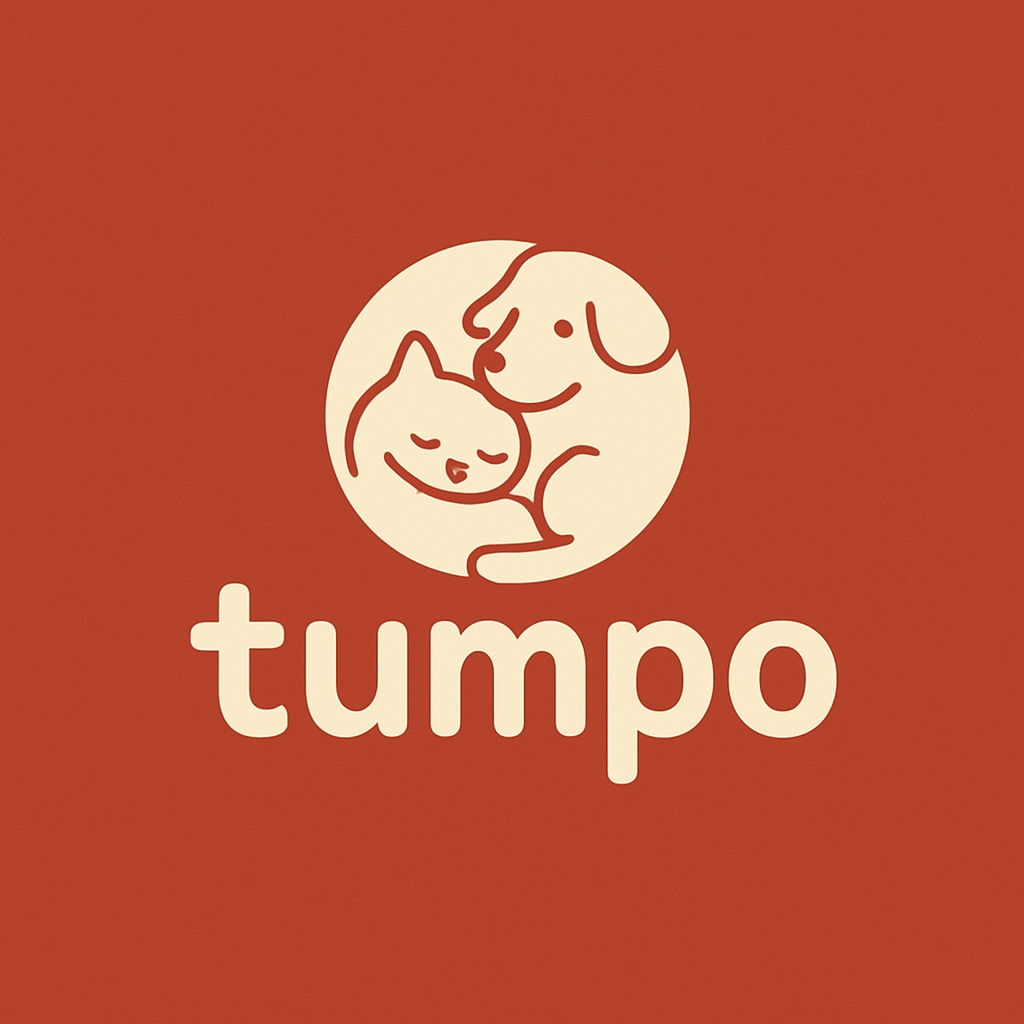Minimalist Cat and Dog Logo with Playful Typography Design
