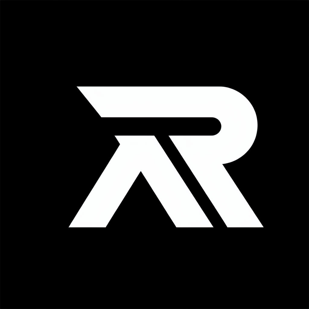 Modern Minimalist Interlocking RA Logo Design