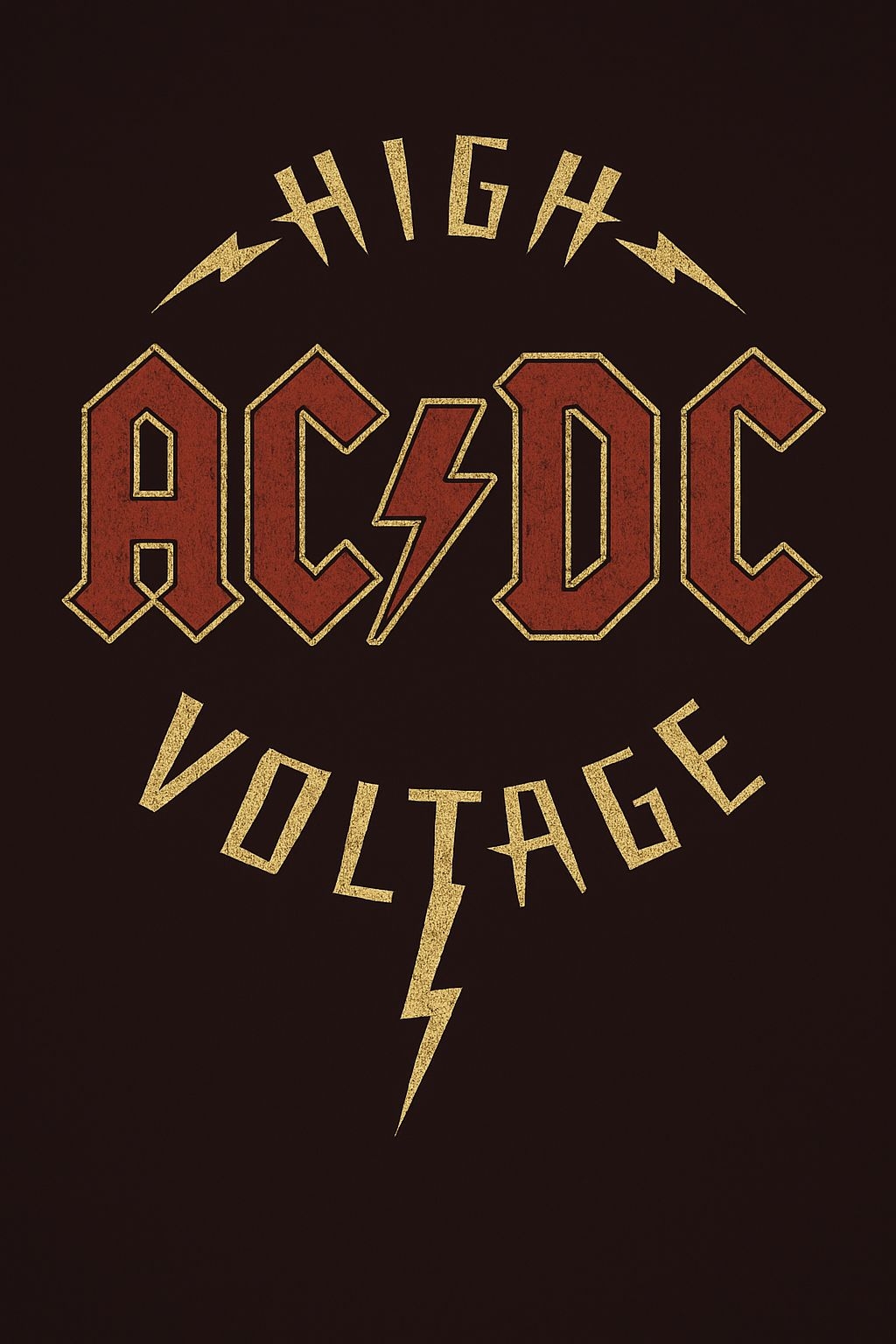 High Voltage Rock Inspired Graphic T-Shirt