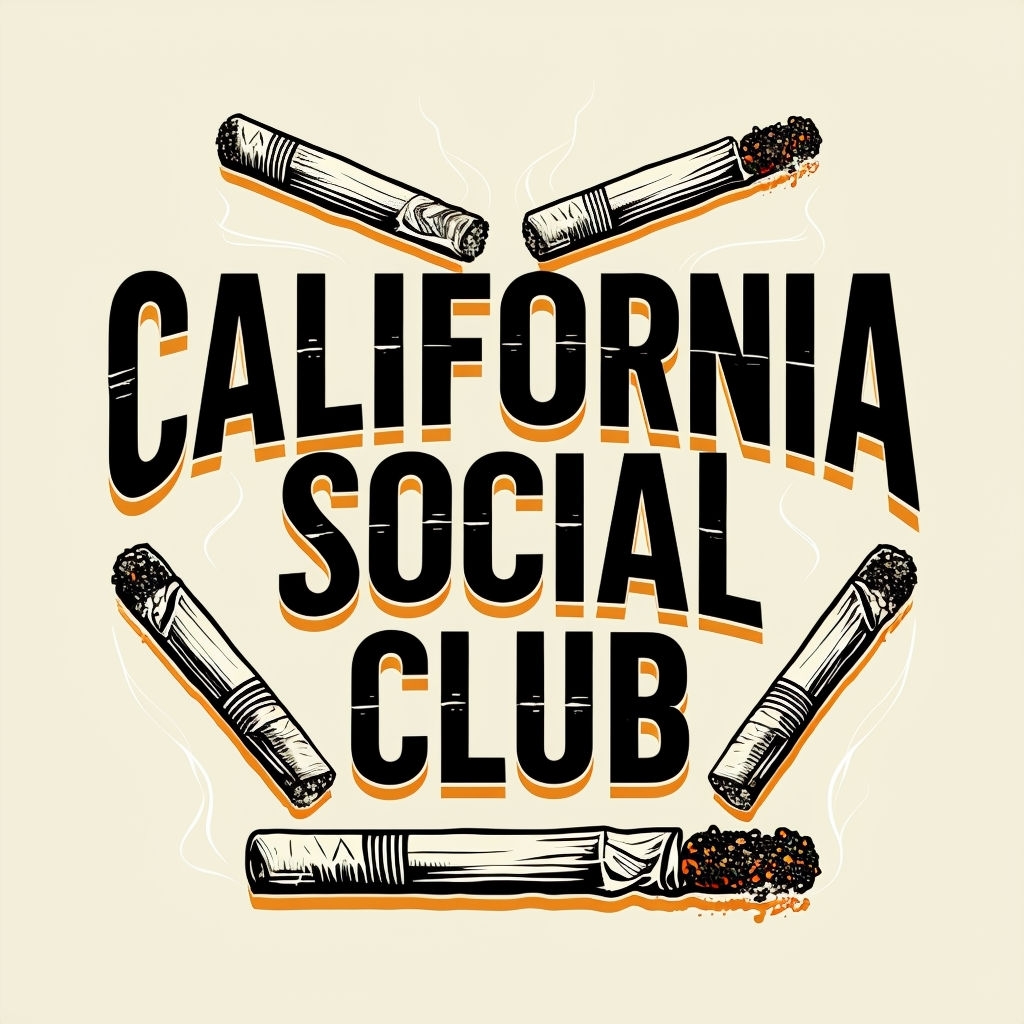 California Social Club Retro Graphic T-Shirt