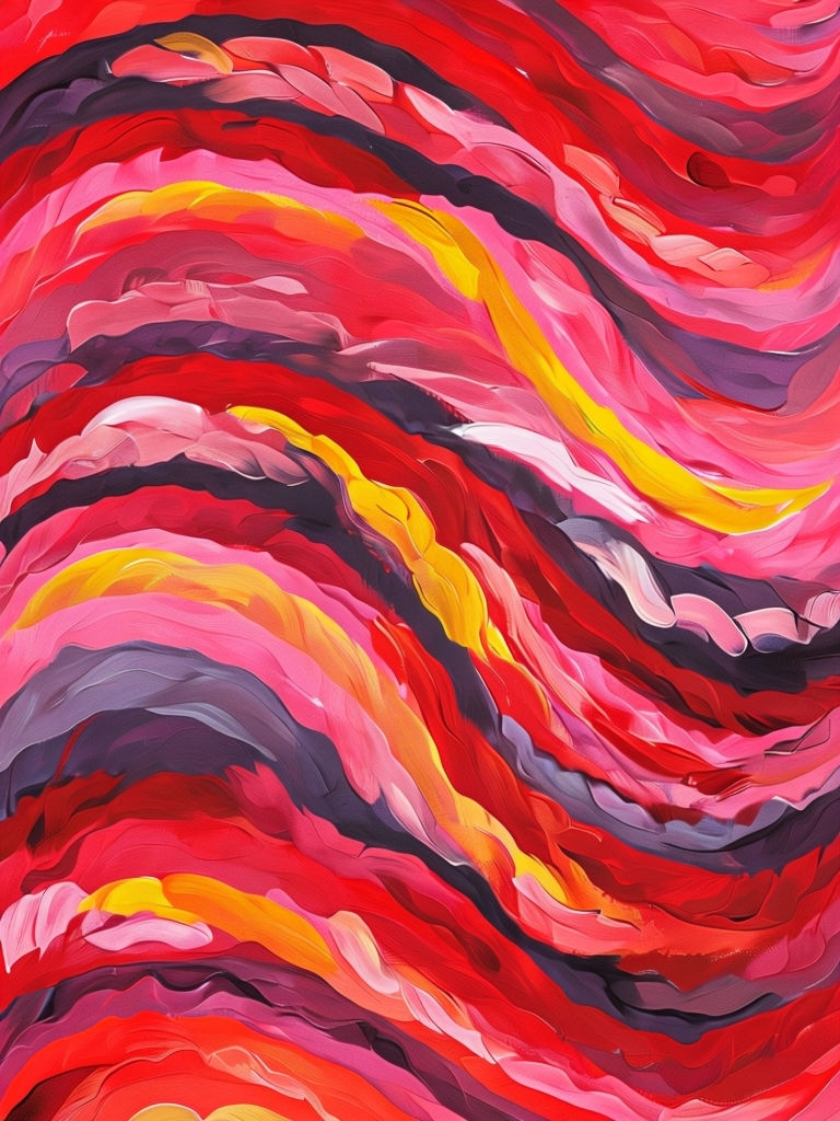 Vibrant Curved Brush Strokes Abstract Phone Case Cover