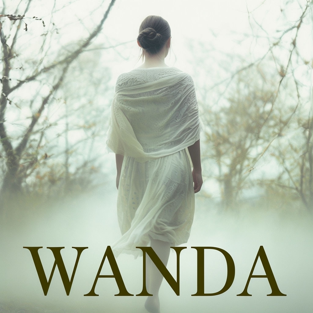 Ethereal Wandering Figure in Dreamy Scene for Spotify Album Cover