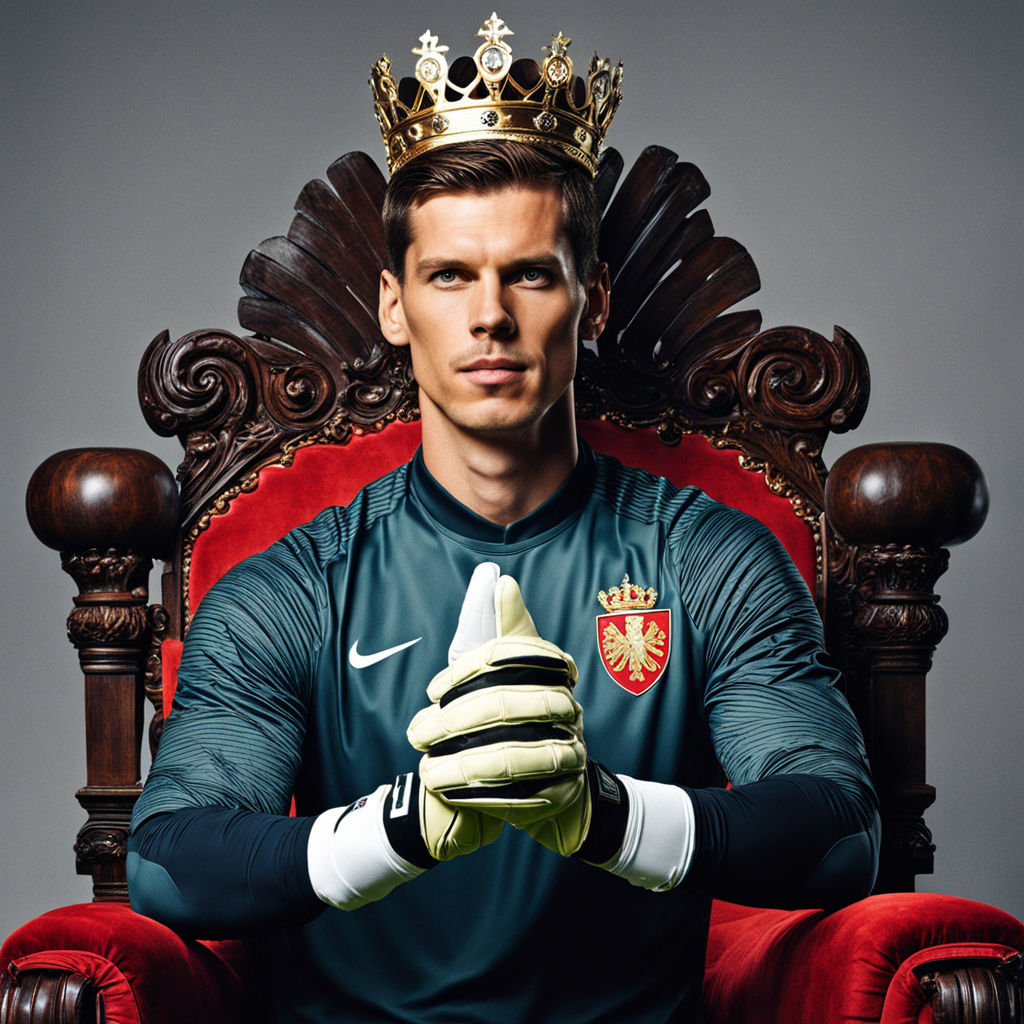 Make Wojciech Szczęsny Polish goalkeeper as a King on throne... by ...