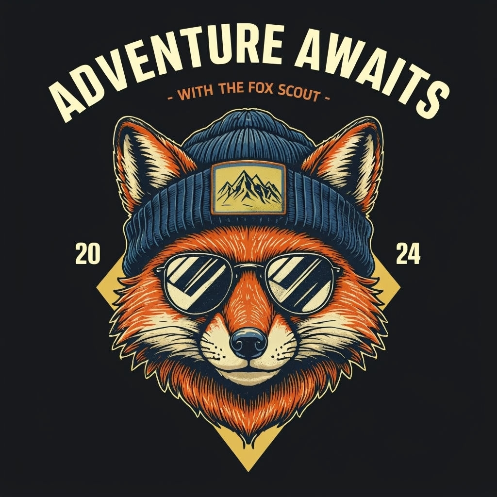 Vintage Fox Adventure Awaits Graphic T-Shirt