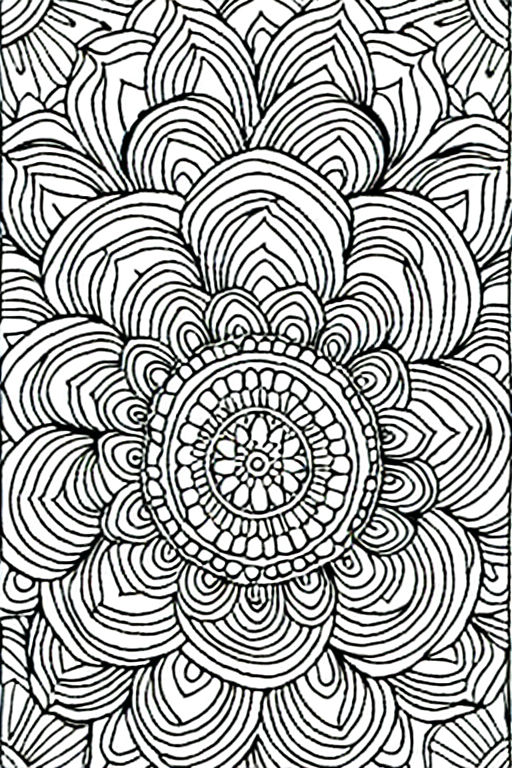 Coloring page for an adult coloring book by Backwoods - Playground