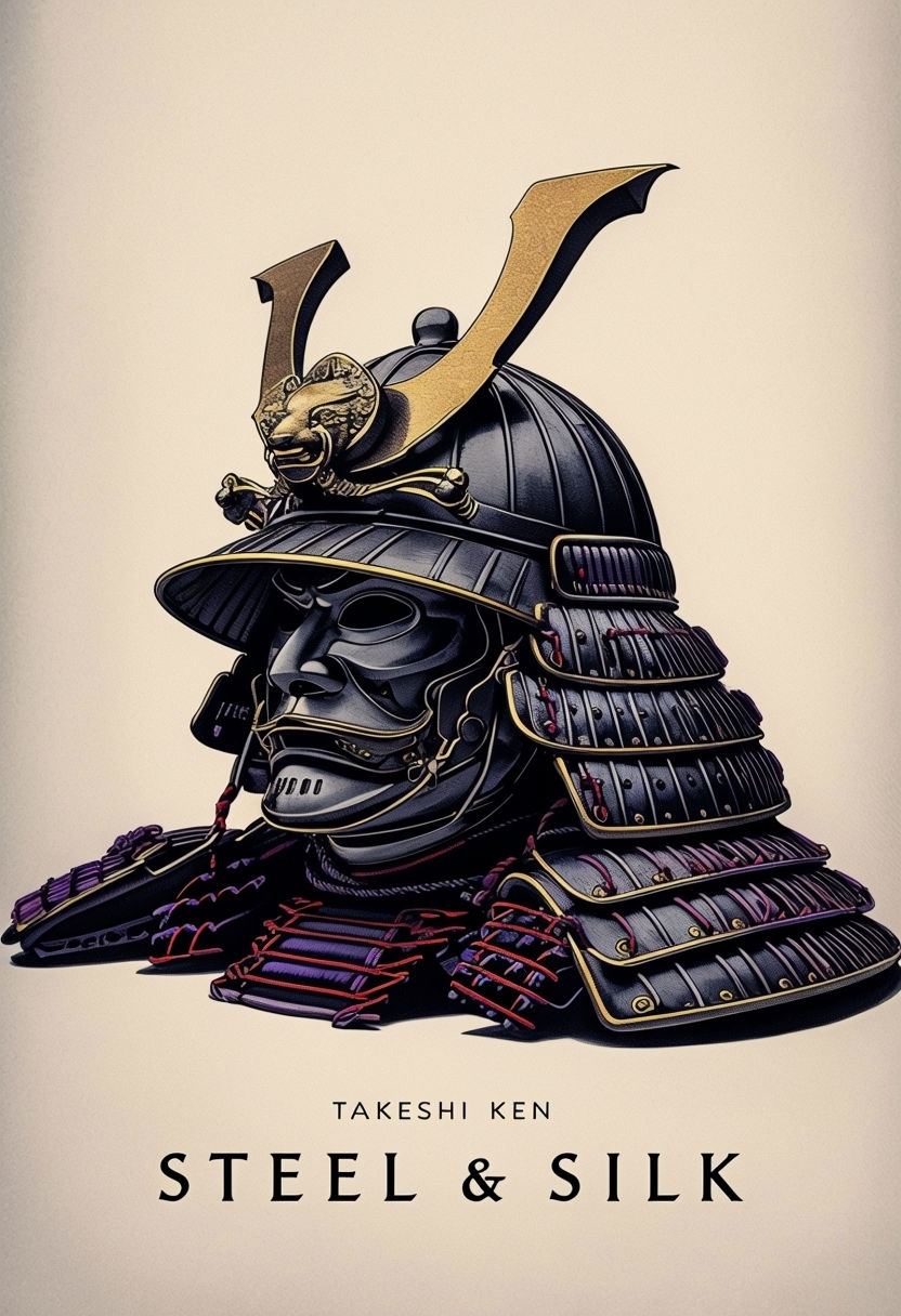 Samurai Armor Still Life in Ukiyo-e Style EBook Cover