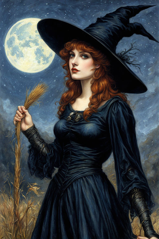 A painting of witch by Andreas Rothe - Playground