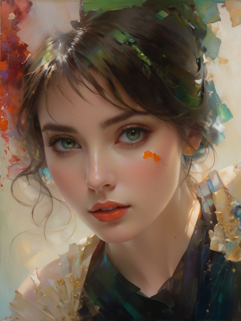 Pino Daeni style portrait by Phil Hauser - Playground