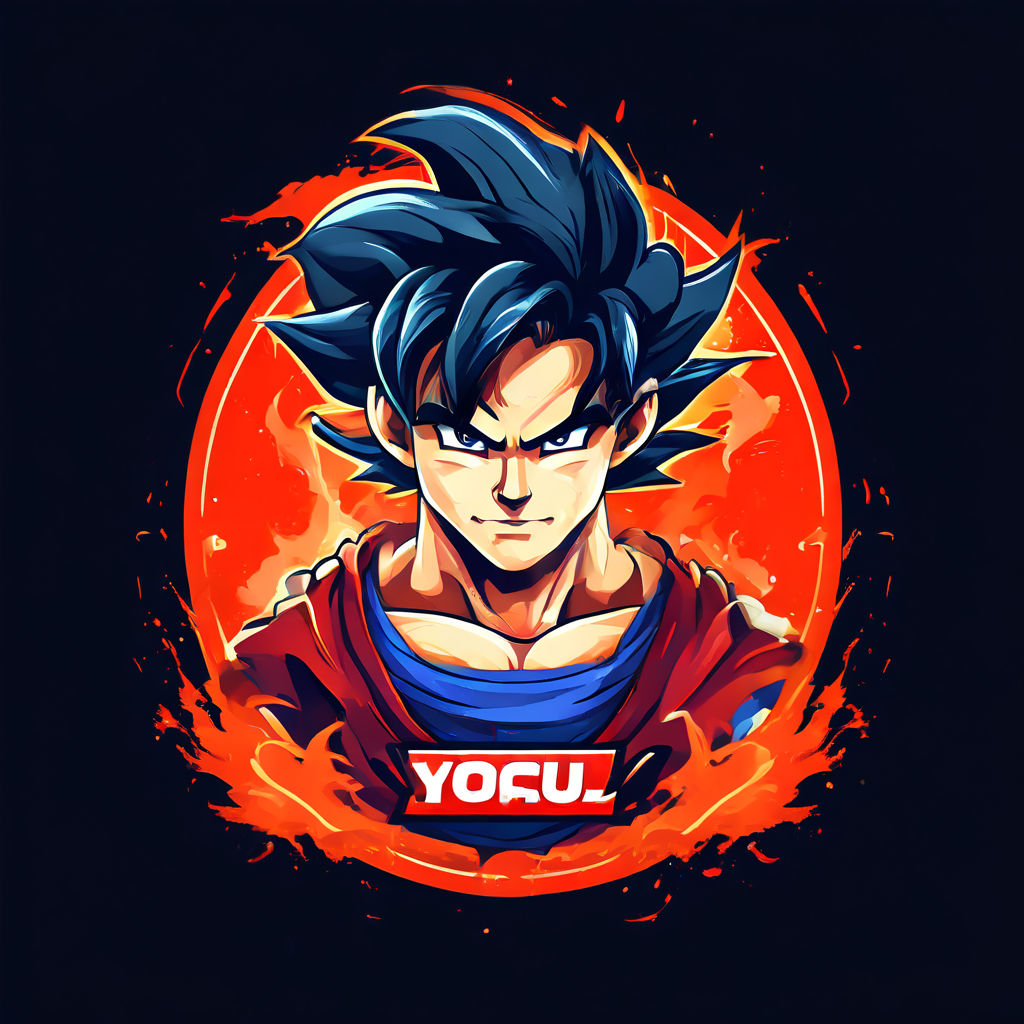 Logo de youtube con goku by Manuel Salinas - Playground