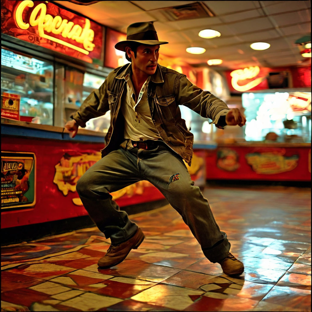 Indiana jones breakdancing at Chuck E. Cheese's by Susan Van Dusen ...