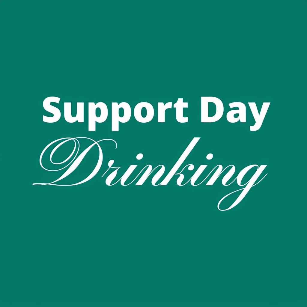 Support Day Drinking Minimalist Design Hat