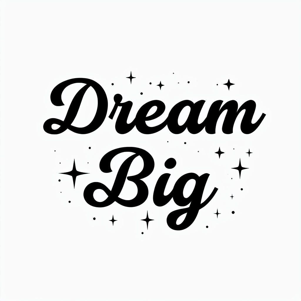 Elegant Dream Big Motivational Quote Mug