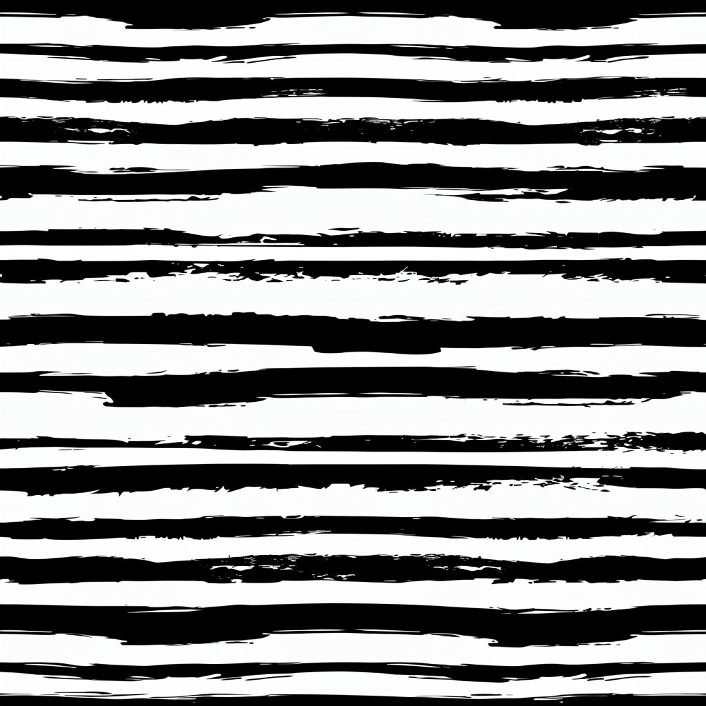 Bold Black Stripes on White Background Seamless Pattern