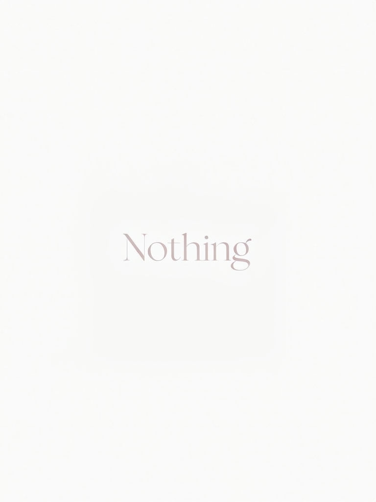 Minimalist 'Nothing' Typography Design T-Shirt