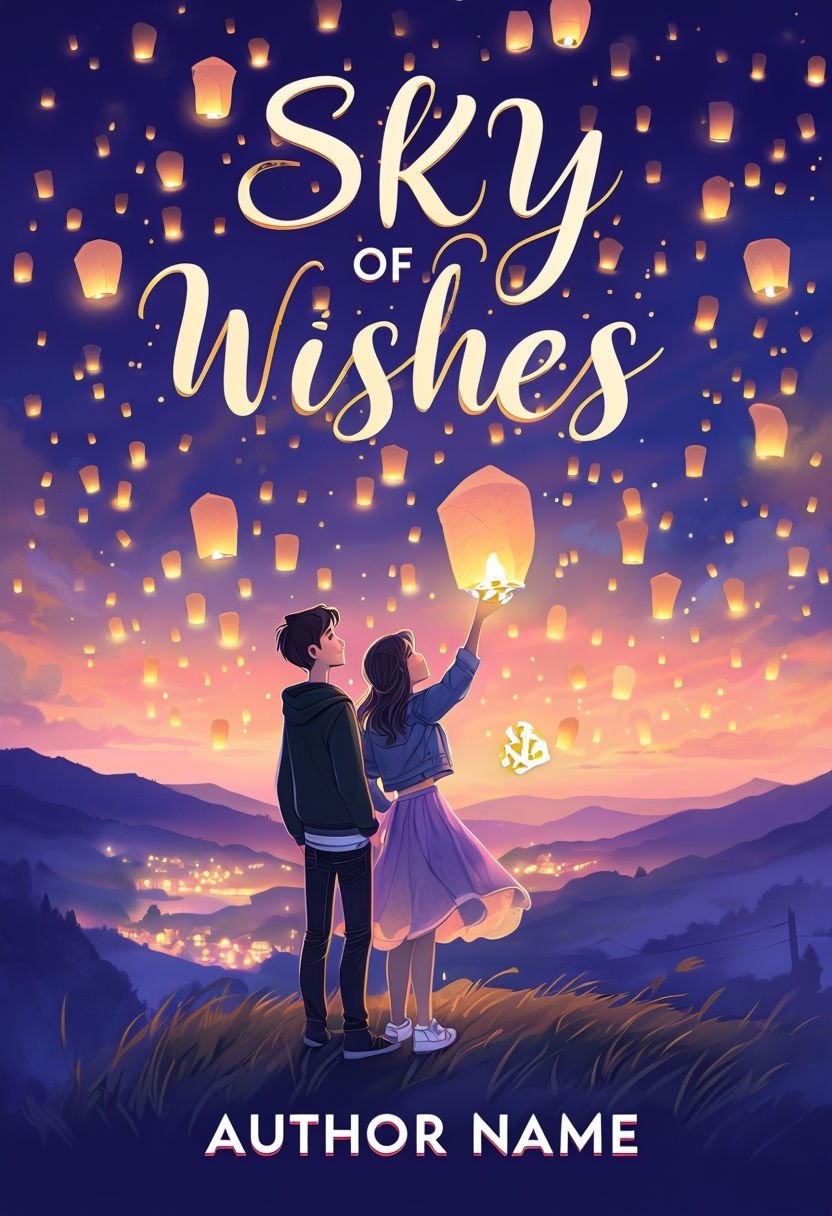Magical Twilight Sky of Wishes EBook Cover Design