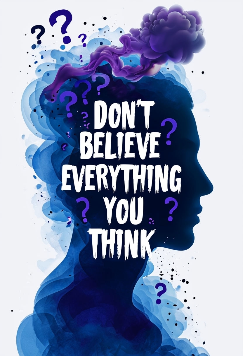 Contemplative Don't Believe Everything You Think Art Poster