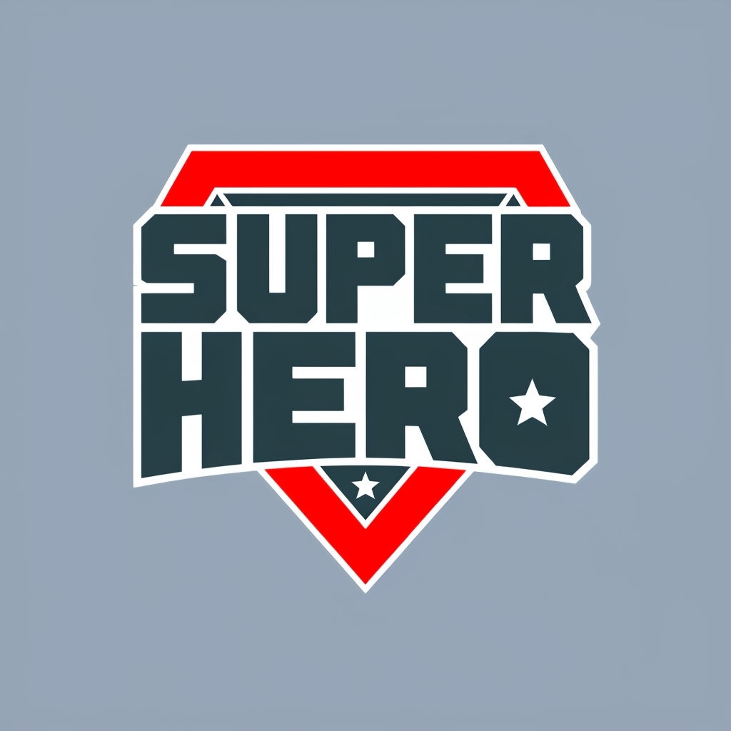 Bold Modern Super Hero Logo Design for Hats