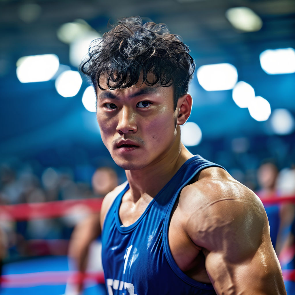 Short-haired Korean wrestler by J IA - Playground