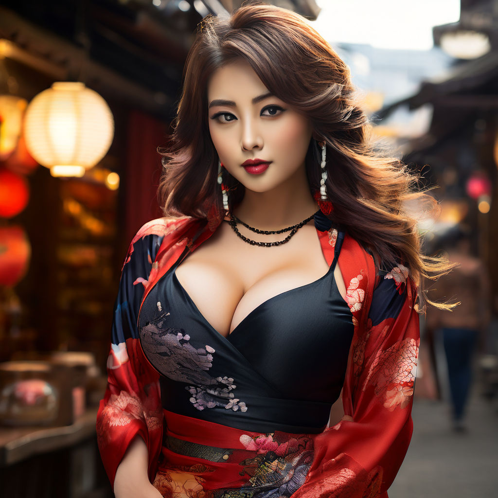 sexy japanese model with big breasts