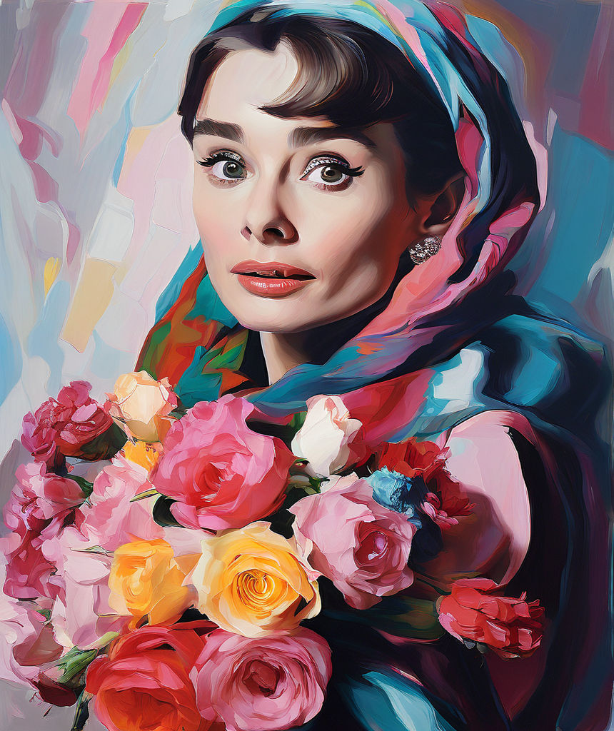 Audrey hepburn actress without a distorted face by Marcin Świtała ...
