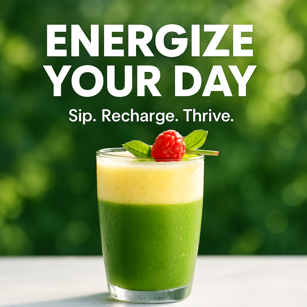 Energize Your Day with a Refreshing Green Smoothie Advertisement