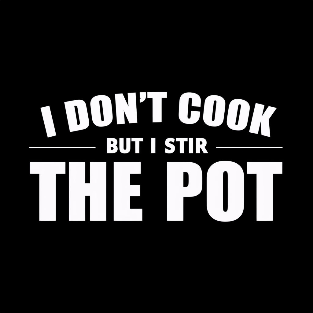 I Don't Cook But I Stir The Pot Humorous Hat Design