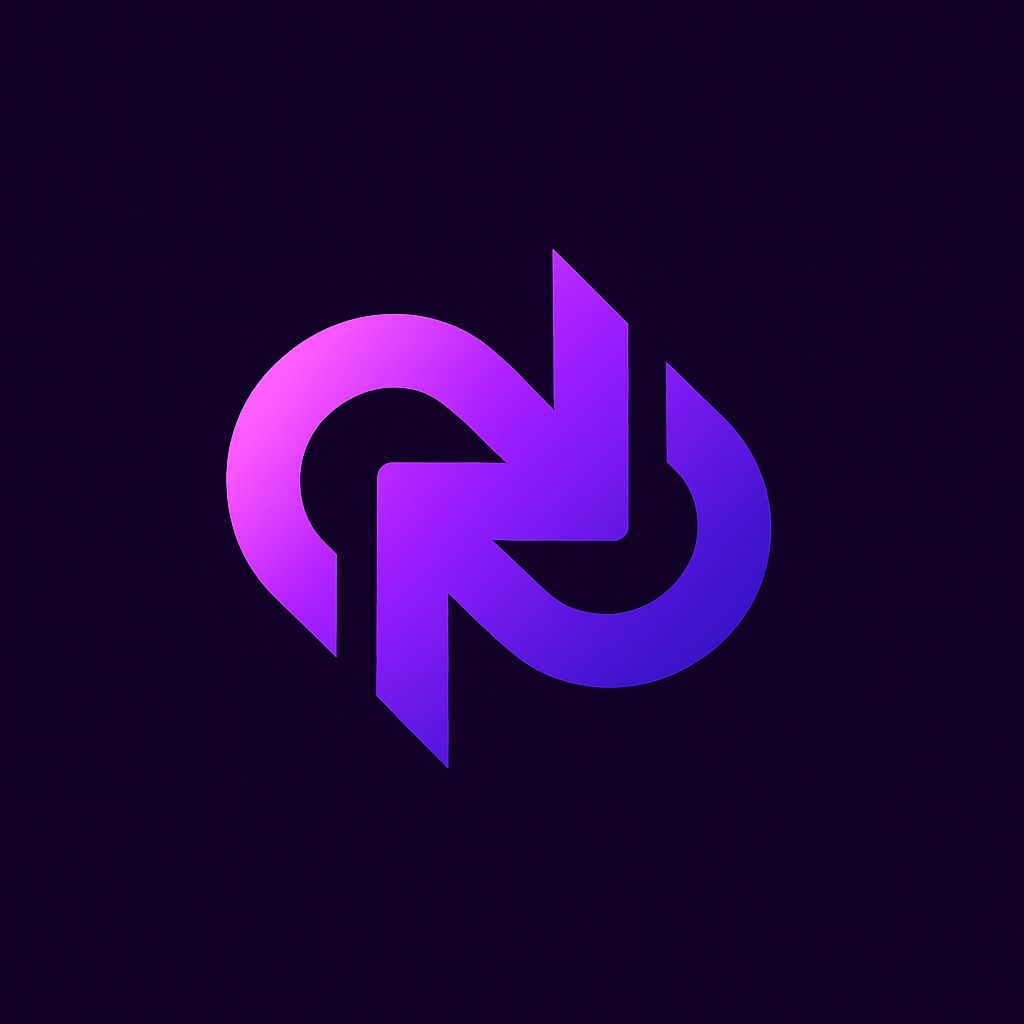 Modern Minimalist Geometric Logo with Vibrant Gradient Design