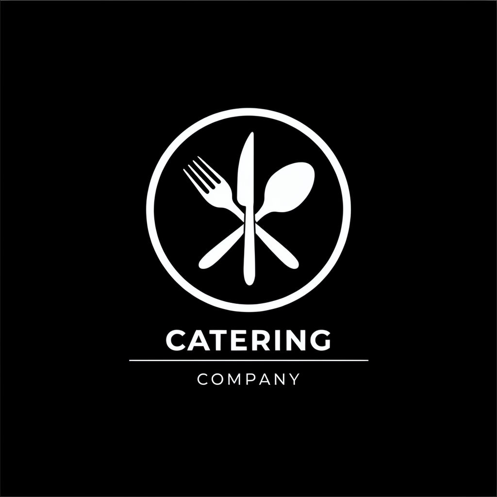 Minimalist Elegant Catering Company Logo Design